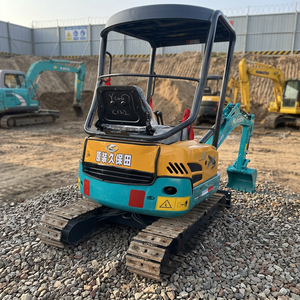 Mini-excavatrice d'occasion 1,7 tonne U17, excavatrice compacte sur chenilles, cabine ouverte, en bon état, pour travaux agricoles et de construction, avec certifications CE et EPA - Product Image 1