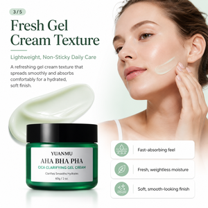 Crema Facial Milagrosa con Ácido Hialurónico, AHA, BHA y PHA, Exfoliante Suave, Hidratante y Clarificante con Árbol de Té para Uso Diario - Product Image 3