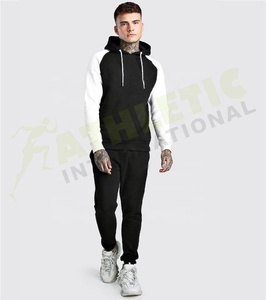 Survêtements à capuche légers en coton biologique 100 % coupe régulière contrastée MAN Sport - Vente en gros de tenues de sport athlétiques - Product Image 5