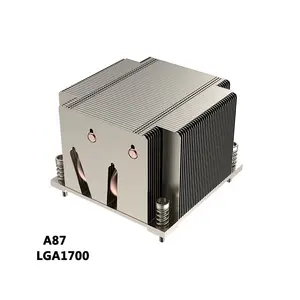 최고 2U 서버 수증기 약실을 가진 Lga 1700 소켓을 위한 수동적인 Cpu 냉각기