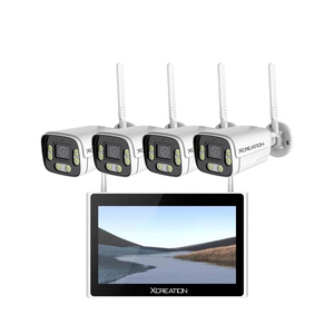 Xcreation Eseecloud 10.1 pollici monitor NVR Kit Plug & Play telecomando 2 vie Audio connessione <span class=keywords><strong>Wireless</strong></span> Tuya Smart WIFI NVR KIT - Product Image 1