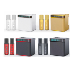 YS223 Dancing Light Family Home Party KTV 2 <span class=keywords><strong>en</strong></span> 1 Altavoz inalámbrico portátil para exteriores Karaoke con micrófonos dobles - Product Image 1