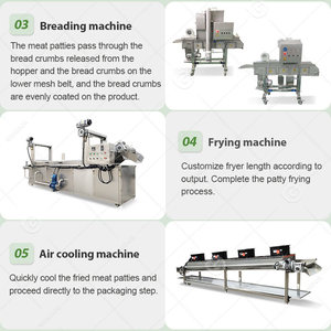 Máquina Automática para Hacer Hamburguesas, Nuggets, y Empanadas de Pescado, Patatas Fritas, y Otros Productos Cónicos - Product Image 4