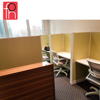 Aluminum Leg Adjustable Flexible Office Partition Design Low Partition Modern Minimalist Style Commercial Use (FOH8C-0103)