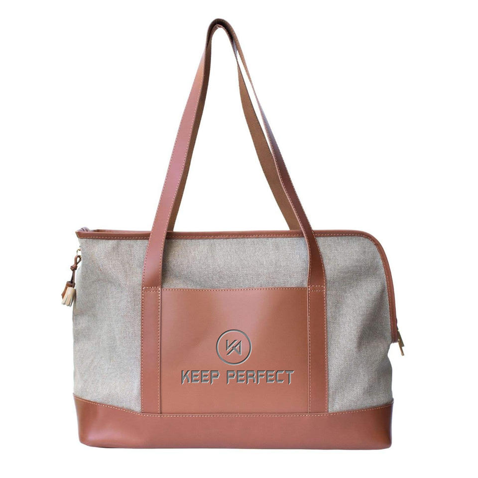 KEEP PERFECT Custom High Quality Fashion Canvas Small Dog Carrier Tote ...