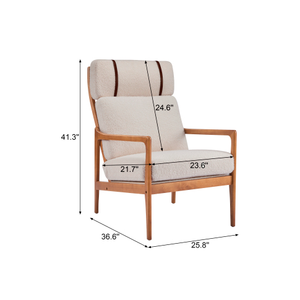 Fauteuil inclinable de loisirs en bois et tissu pour balcon d'hôtel, directement de l'usine Accent Home Furniture, idéal pour salon - Product Image 5