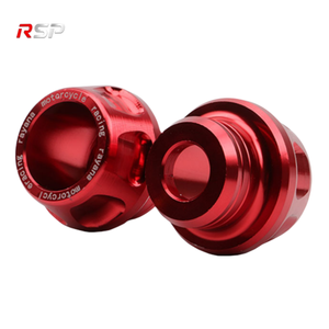 RSP Coppia di Tappi Decorativi Universali in Alluminio CNC per Forcella Anteriore Moto, Protezione Anticaduta, Ricambi - Product Image 4