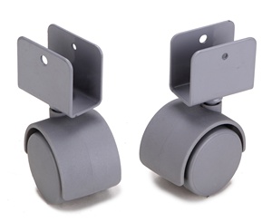 Moderne 50mm Lenk rollen 1,5 & 2 Zoll schwarze Nylon räder mit U-Stahl direkt von der großen Fabrik für Möbels chu blade - Product Image 6