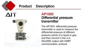 Différentiel OEM 4-20mA Hart AIT Haute Performance IP65 Matériau SS316L Plage 0-40kPa - Product Image 3