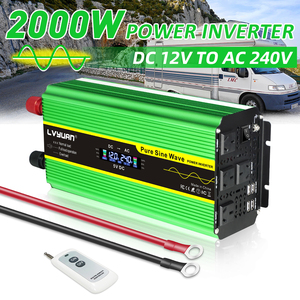 <span class=keywords><strong>Lvyuan</strong></span> 4000W 12V 24V 48V dc à ac 220V 2000w onduleur à onde sinusoïdale pure avec écran LCD - Product Image 4