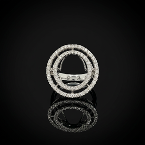 Elegant Halo Style 18K White Gold 1.50CT Natural Diamond Engagement Ring VVS Clarity Luxury Bridal Wedding Jewelry - Product Image 3