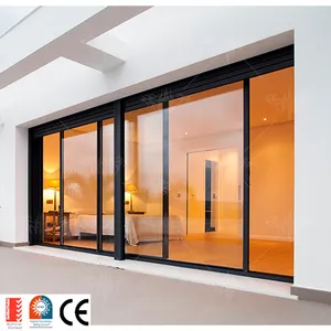 Australiano esterno esterno con doppi vetri Sound InsulationDoors Patio esterno esterno esterno panoramico porta scorrevole in alluminio