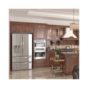 ตู้ครัวไม้มะม่วงแท้ทันสมัย ชุดตู้ติดผนังพร้อมท็อปหินควอตซ์ ปรับแต่งขนาดและสีได้ - Product Image 4