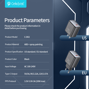 Caricabatterie da cellulare per <span class=keywords><strong>IPhone</strong></span> Usb-C Mirco USB <span class=keywords><strong>Apple</strong></span> adattatore di alimentazione 20W caricatore da muro - Product Image 2