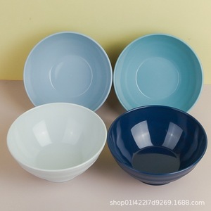 Bols à soupe en plastique PP pour la maison, bols à nouilles instantanées, bols en plastique de couleur unie pour le petit-déjeuner, ensembles de vaisselle, bols à fruits - Product Image 5