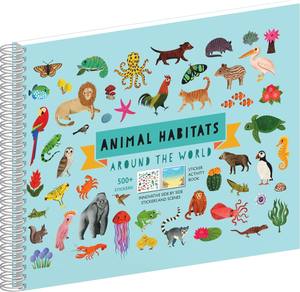 500 + animaux autocollants pour enfants et 12 pages à colorier tout-petits garçons filles adolescents livre d'activités amusant autocollant livres - Product Image 1