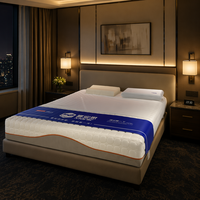 Base de Cama Moderna Tapizada en Cuero Genuino, con Plataforma de Láminas de Madera Sólida, Tamaño Queen/King, con Cabecera Alta, para el Hogar