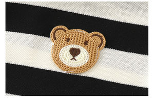 Completo Estivo Casual per Bambini, T-Shirt a Righe Bianche e Nere per Ragazzi, Pantaloncini per Ragazze - Product Image 6