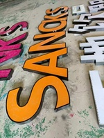 Lettres en acier inoxydable 3D rétroéclairées par LED en acrylique, personnalisées, avec transformateur CA à distance pour montage mural commercial ou résidentiel