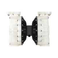 Pompe à membrane biomasse plastique de 3 pouces Revêtement anti-corrosif Boue Biogaz Digestat Transfert d'engrais liquide Pompe à port de 3 pouces