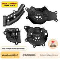 Cubierta Protectora de Motor FULL REV RACING con Protección Anticaídas para Yamaha MT07/XSR700/FZ07/R7 2014-2024