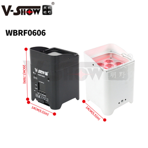 VSHOW WBRF0606 10 Pezzi con Custodia Luci LED <span class=keywords><strong>Par</strong></span> 6in1 a Batteria per DJ DMX Illuminazione a Batteria Prezzo di Fabbrica - Product Image 2