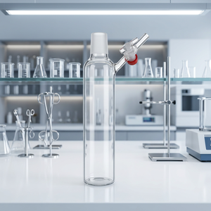 Tube Schlenk en verre borosilicaté MAYALAB, capacité 50 ml - 250 ml, longueur 150 mm, classe B, bouchon à vis, robinet, limite de température 300°C - Product Image 2