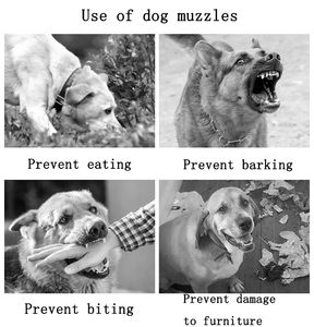 Bozal para perro Bozales transpirables suaves para perro con correas ajustables Evita morder Masticar y lamer la cubierta de la boca del perro - Product Image 6