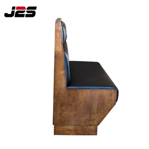 J2s Khung Gỗ Hiện Đại 4-Chỗ Ngồi Gian Hàng Nhà Hàng Chỗ Ngồi Bọc Da Màu Đen Sofa Cho Khách Sạn Cafe <span class=keywords><strong>Bar</strong></span> Ăn Uống Dự Án - Product Image 3