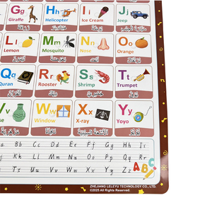 <span class=keywords><strong>En</strong></span> gros <span class=keywords><strong>Arabe</strong></span> Anglais Parler Affiche Apprentissage <span class=keywords><strong>Phonétique</strong></span> Graphique Audio Charts pour Enfants Alphabet Parler Affiche Jouets Éducatifs - Product Image 4