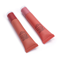 Vente en gros de tubes à gloss et baumes à lèvres en plastique PE avec applicateur en silicone, emballage cosmétique personnalisé, usine OEM/ODM