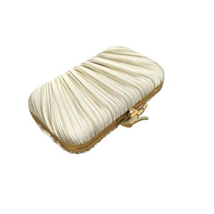 Sac de soirée plissé simple de style européen et américain, couleur unie, sac pliable, sac bandoulière polyvalent, pochette pour femme - Product Image 5