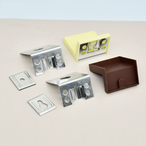 Support d'angle en plastique Yuelide 01, support d'angle droit pour connecteur d'étagère de meuble, moulage par injection, style moderne et simple - Product Image 2