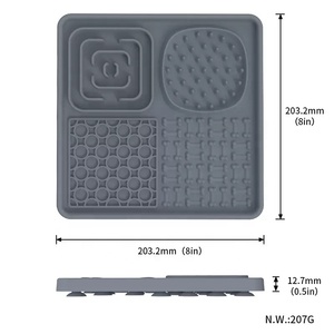 Plato de Silicona Duradero, Ecológico y Lavable para Mascotas, Plato de Alimentación Lenta para Comida Húmeda, Mantequilla de Maní, Yogur - Product Image 3