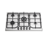 CKD SKD Support Cuisinière à gaz à 5 brûleurs Plaques de cuisson intégrées Chine Brûleur à gaz