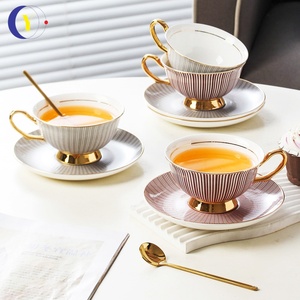 European-Inspired Luxury Ceramic Tableware <b>Set</b> Creative Design Afternoon Tea Cup and Saucer <b>PC</b> French Coffee Cup - Product Image 1