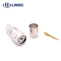 Conectores TNC serie RF LMR 400, conectores de cable TNC macho, engarce para cable LMR 400