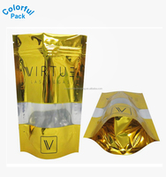 Fournisseur d'usine, sachet d'échantillon d'or, sacs de couleur or, emballages personnalisés