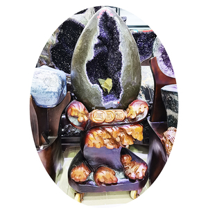 Gran Amatista Cueva Hotel Decoración Cúpula Amatista Huevo Amatista Geoda para Oficina Eco - Product Image 4