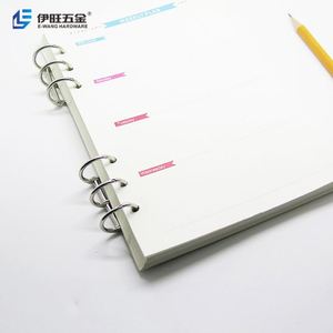 YIWANG Clips de metal de varios tamaños Carpeta de 3 anillos para calendario DIY Notebook - Product Image 5