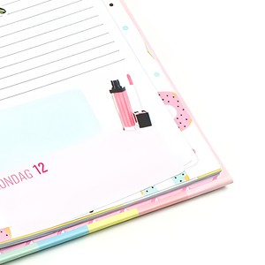 Agenda <span class=keywords><strong>personnalisé</strong></span> 2026, hebdomadaire/journalier/mensuel, reliure spirale, carnet <span class=keywords><strong>avec</strong></span> papier d'art pour étudiants - Product Image 3