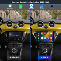 Logo personnalisé disponible Lecteur multimédia Android 9 pouces IPS pour voiture Audio haute résolution Android Auto pour Opel Corsa 2015 Opel Adam 2013-2016