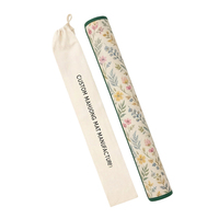 Tapis de Mahjong portable enroulable pour le rangement, jeu d'extérieur et d'intérieur, tapis de jeu de Mahjong américain avec sac de transport à cordon
