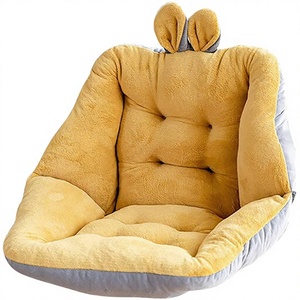 Coussin de chaise de bureau matelassé en peluche anti-statique avec oreilles de lapin de dessin animé, <span class=keywords><strong>housse</strong></span> amovible pour soulager la douleur - Vente chaude - Product Image 4