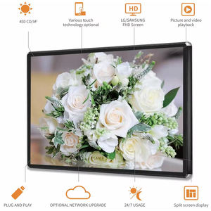 Grosir layar iklan sentuh kios LCD IPS terpasang di dinding 32 43 49 5 65 75 85 inci 2K/4K untuk toko ritel Display Digital - Product Image 3