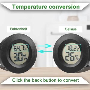 Teraryumlar için Dijital Sürüngen Termometresi ve Nem Ölçer (Sakallı Ejderha, Leopar Gecko, Keşiş Yengeci, Kertenkele) - Product Image 3