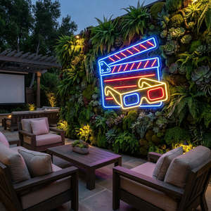 Letrero de Neón Personalizado para Noche de Cine, Lámpara LED con Diseño de Bobina de Película, Arte Mural para Cine en Casa, Sala Multimedia y Decoración de Cuarto de Hombre - Product Image 4