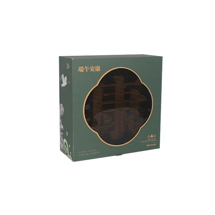 STPP developed word changing luxury festival gift box with clear front packaging box for holiday gift
