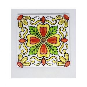 Posavasos de Cerámica Portuguesa, Azulejos para Piso con Patrón Continuo, Decoración Tradicional Hecha a Mano para Paredes, Pisos y Muebles - Product Image 1