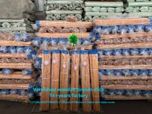 Escobas al por mayor de la marca Sweet: Escobas de madera redondas largas y pulidas con cerdas de plástico y recogedor de <span class=keywords><strong>EVA</strong></span> para limpieza del hogar y exteriores. - Product Image 6